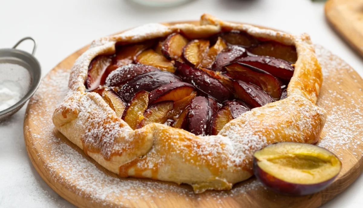 Galette rustique aux prunes