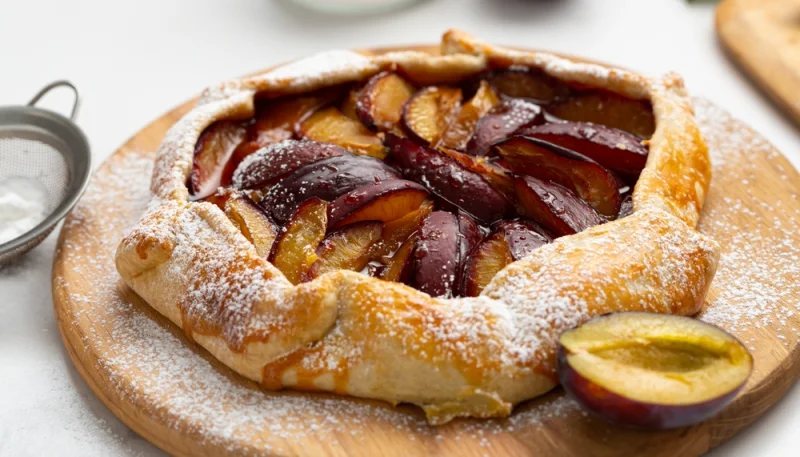 Galette rustique aux prunes