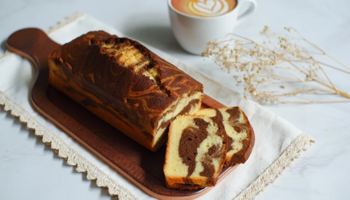 Gâteau marbré facile à partager
