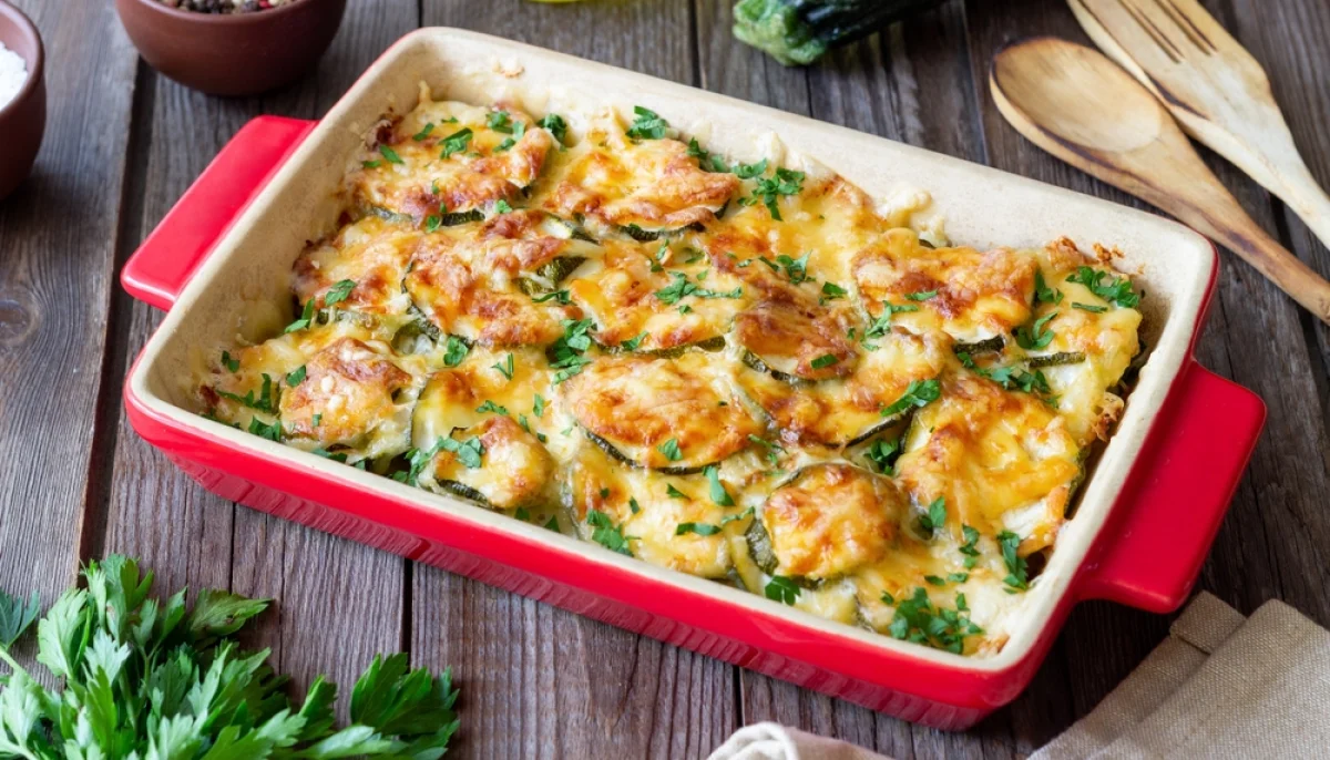 Gratin de courgettes et tomates façon provençale
