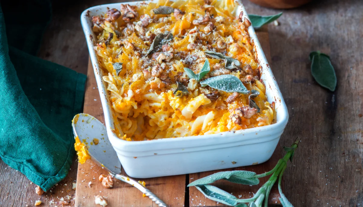 đ„ Gratin de pĂątes au potiron