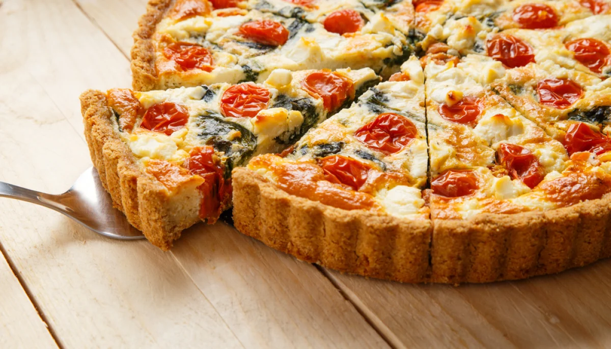 Quiche aux tomates cerises et mozzarella