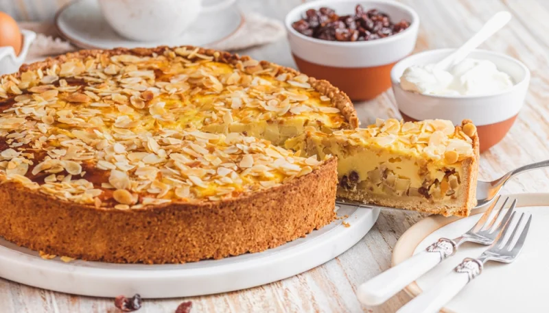 Tarte au raisin et crème d’amande