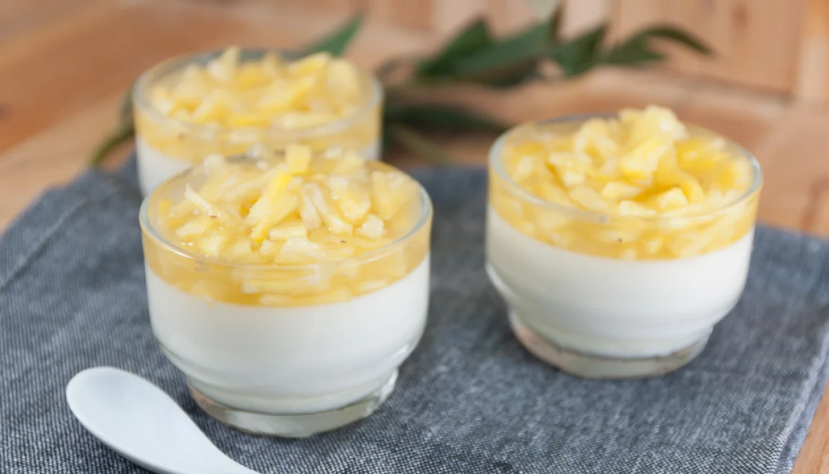 Verrines ananas coco