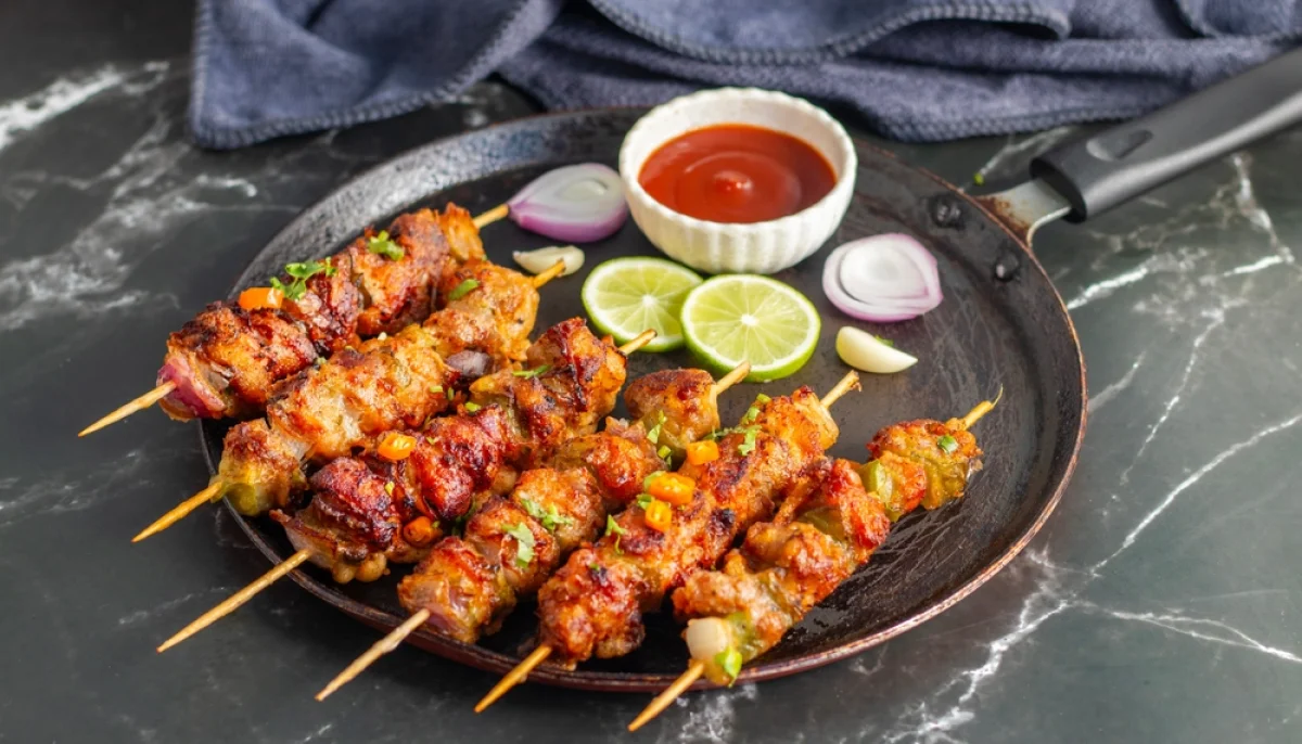 đą Brochettes de poulet marinĂ©es au paprika