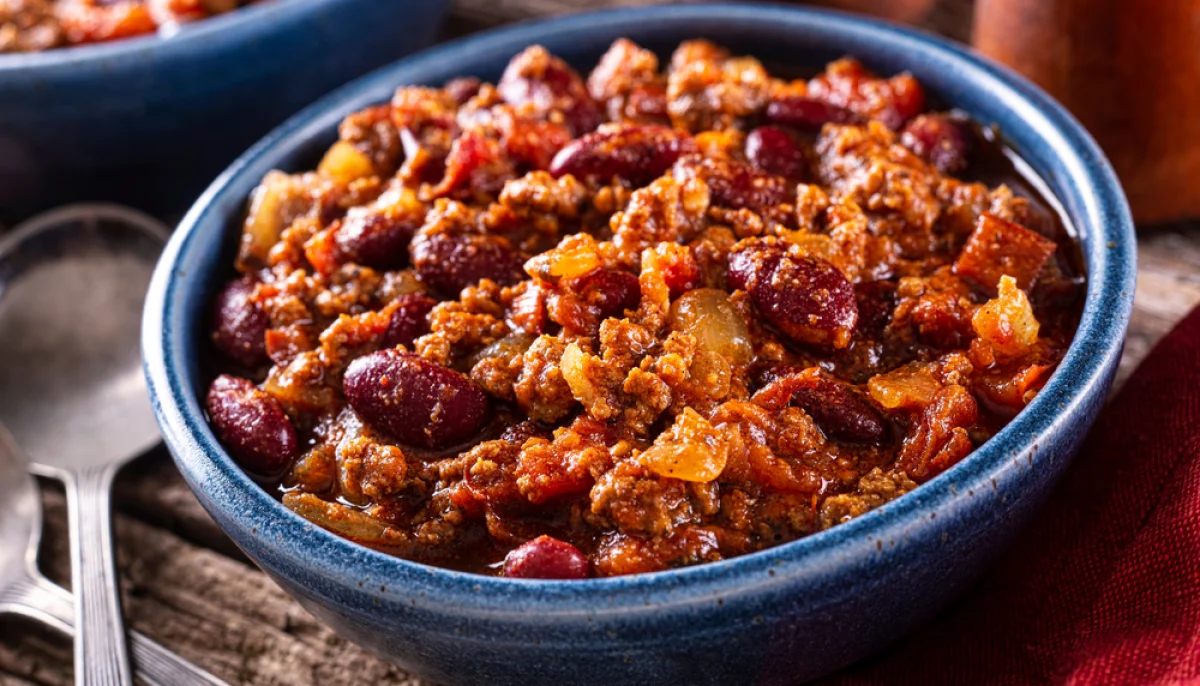 Chili sin carne express aux haricots rouges