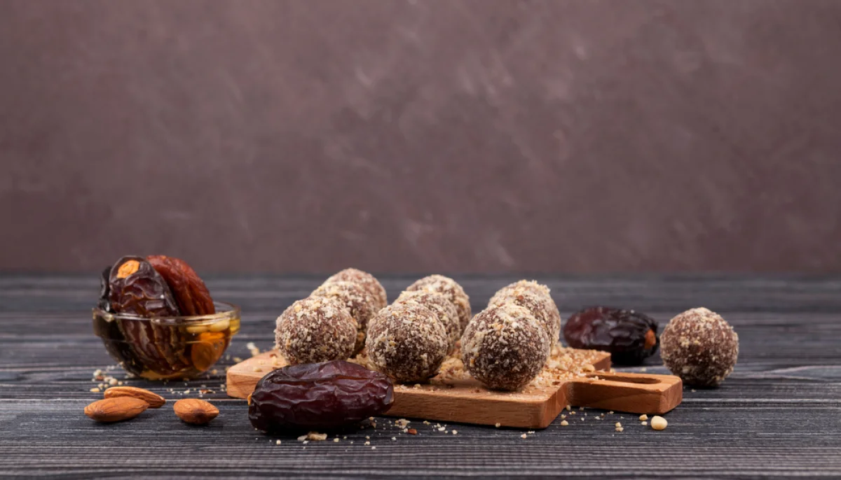 Energy balls aux dattes et amandes