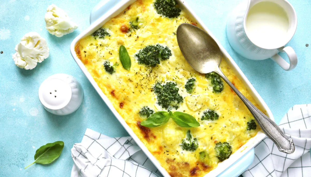 đ„Š Gratin de brocolis et chou-fleur au parmesan