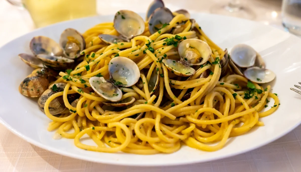 Linguine aux palourdes et persil