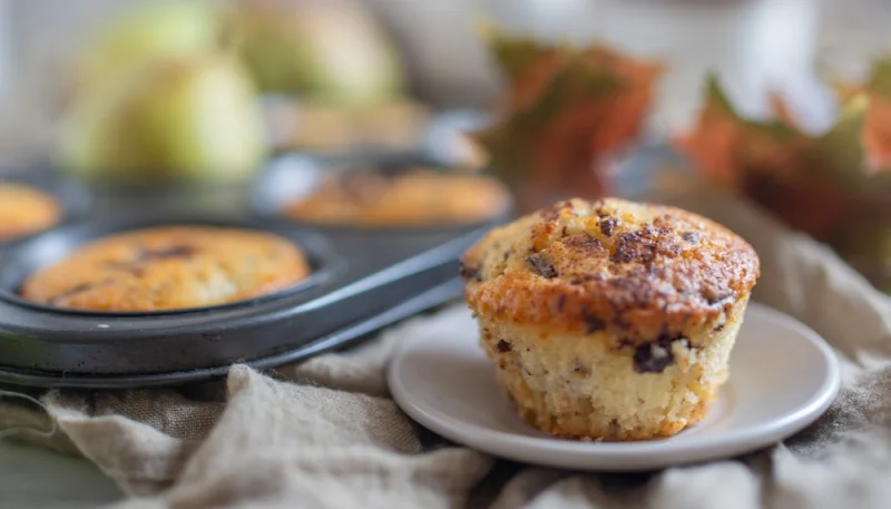 🧁 Muffins aux poires et chocolat