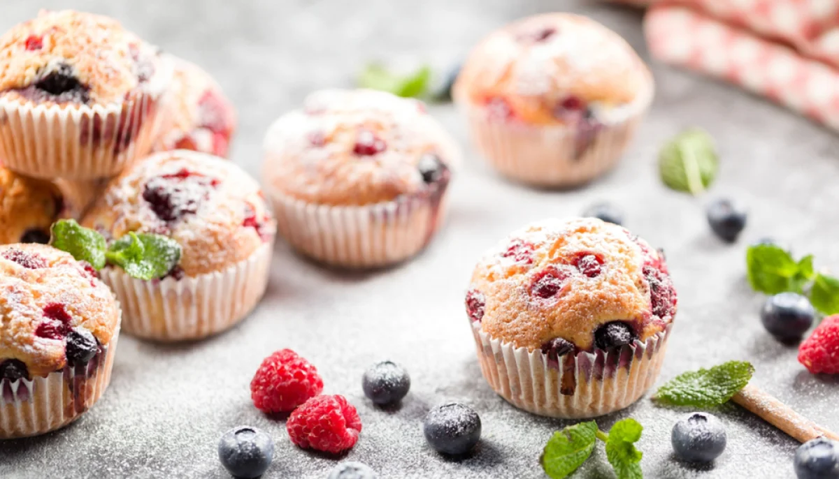 🧁 Muffins framboise-myrtille