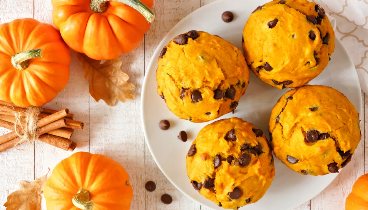 Muffins potimarron et pépites de chocolat