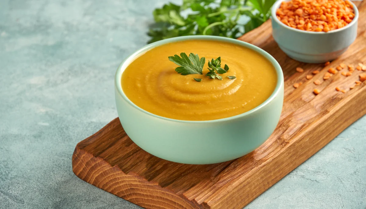 Soupe de lentilles corail