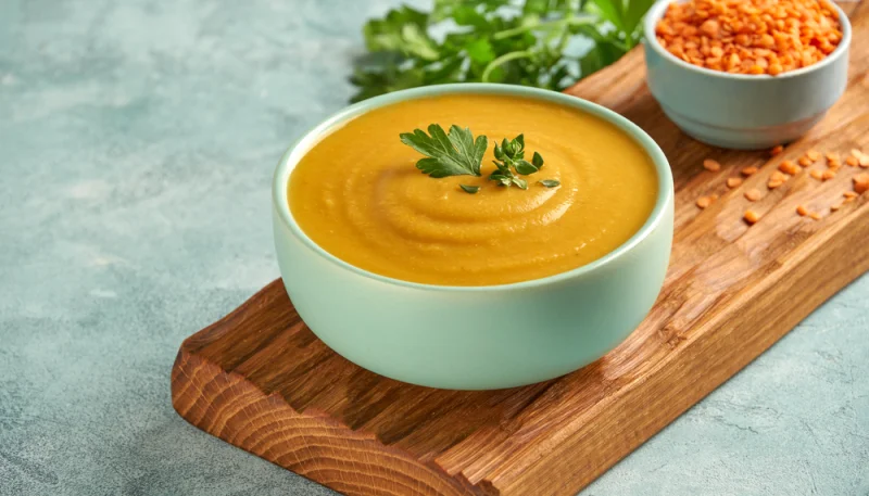 Soupe de lentilles corail