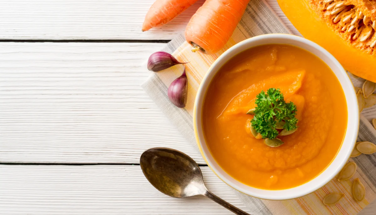 Soupe de potiron et carottes