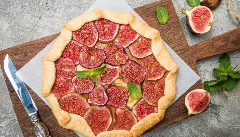 Tarte rustique aux figues et miel