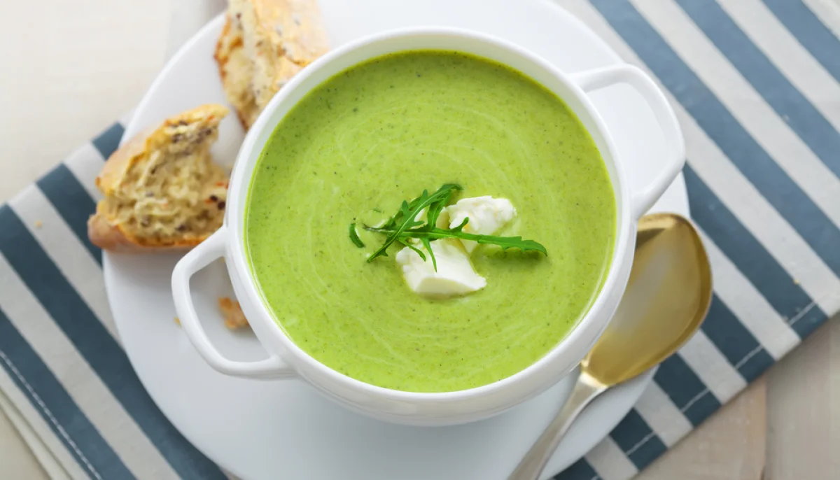 Velouté de courgettes au fromage frais