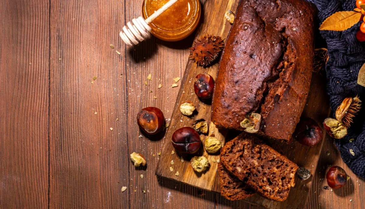 Moelleux aux châtaignes et miel