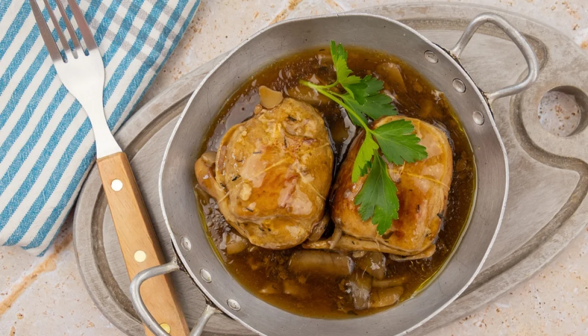Paupiettes de porc aux champignons
