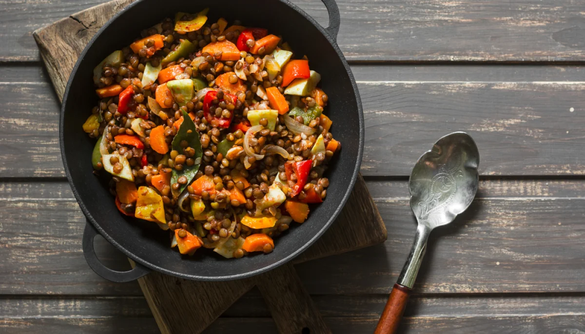 Poêlée de lentilles et carottes