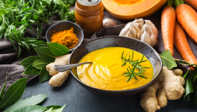 🥣 Soupe de potiron et carottes au gingembre