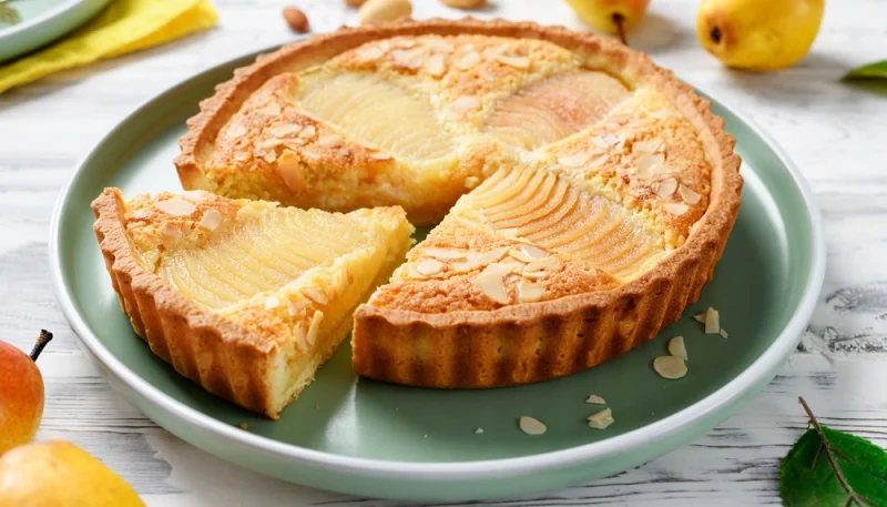 Tarte poire-amande façon Bourdaloue
