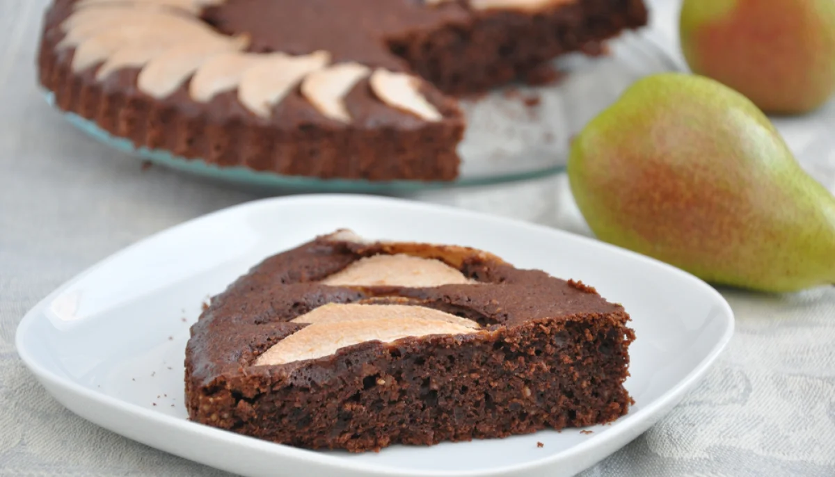 Tarte poire-chocolat simple et rapide