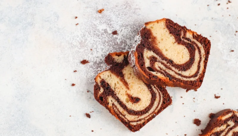 🍰 Cake marbré chocolat-vanille