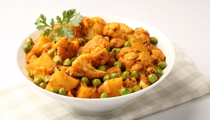 Curry de chou-fleur et petits pois
