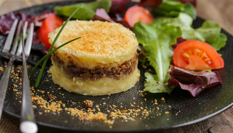 Parmentier de confit de canard