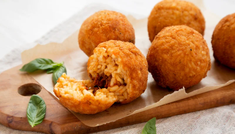 🍚Arancini croustillants au riz et aux champignons