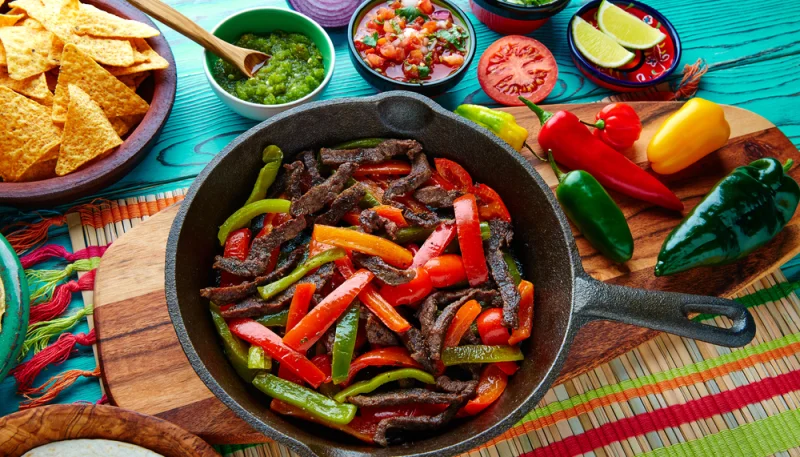 Fajitas de bœuf aux poivrons