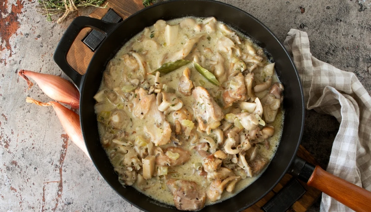 🍗Fricassée de poulet aux champignons