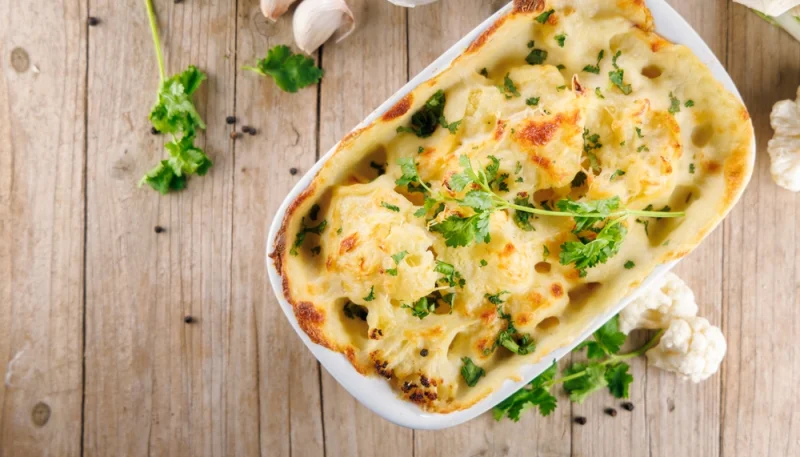 Gratin de chou-fleur facile et crémeux