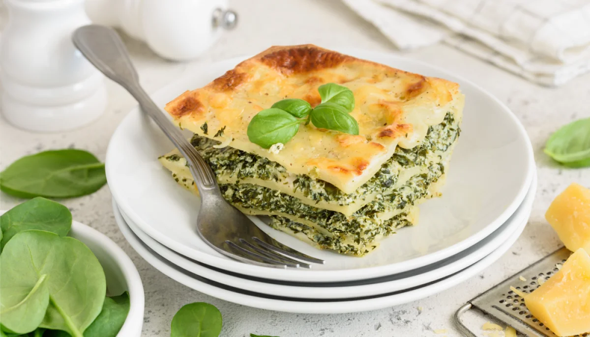 Lasagnes végétariennes aux épinards et ricotta