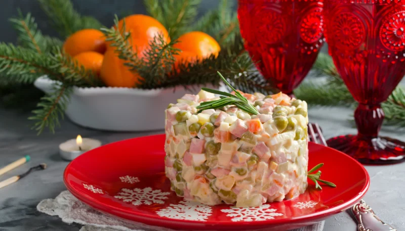 🎄Salade russe festive de Noël