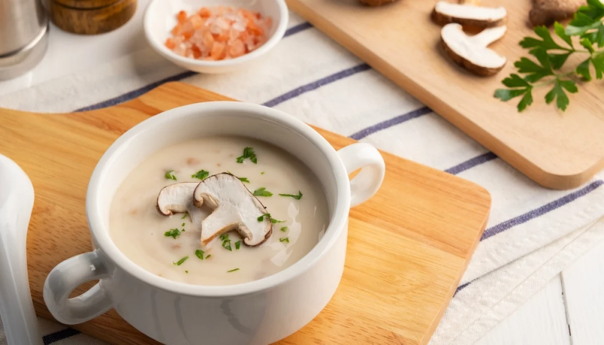 🍄Soupe de champignons crémeuse