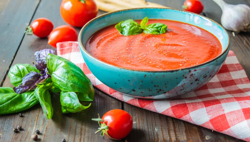 🍅 Soupe de tomates maison au basilic