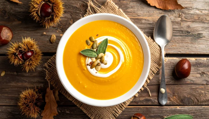 🥣Velouté de butternut aux châtaignes