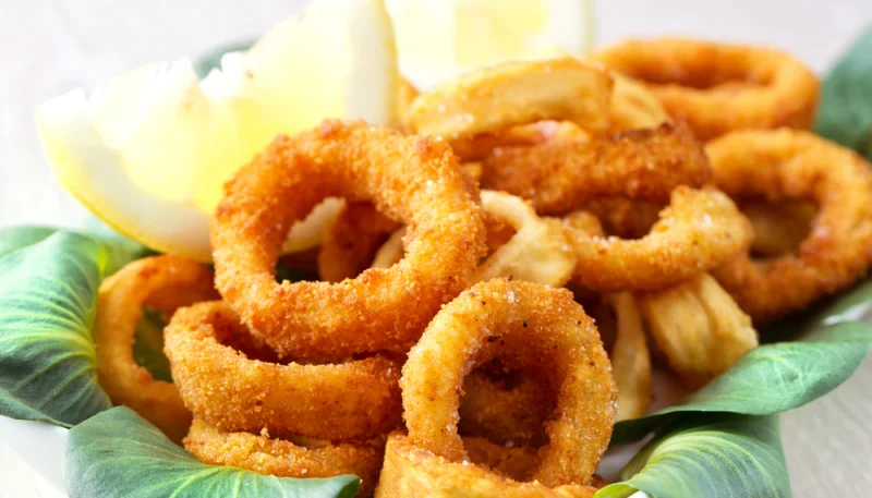 🦑Calamars dorés et croustillants au citron