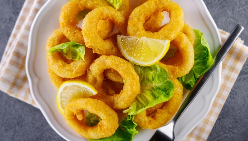 🐙Calamars frits croustillants au citron