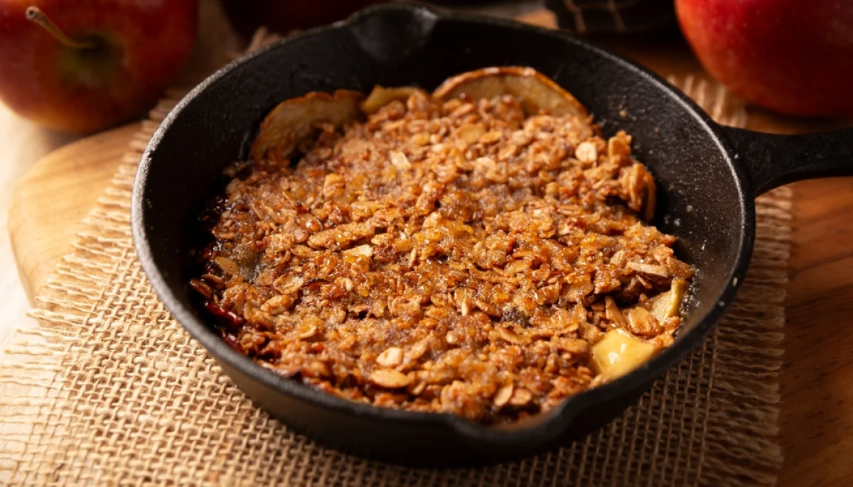 🍎Crumble pommes-noix (recette d’hiver)