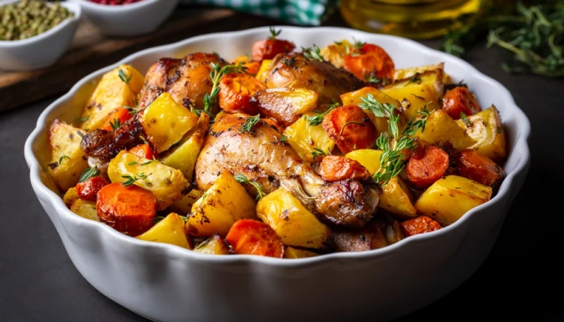 🍗Cuisse de poulet rôtie aux pommes de terre