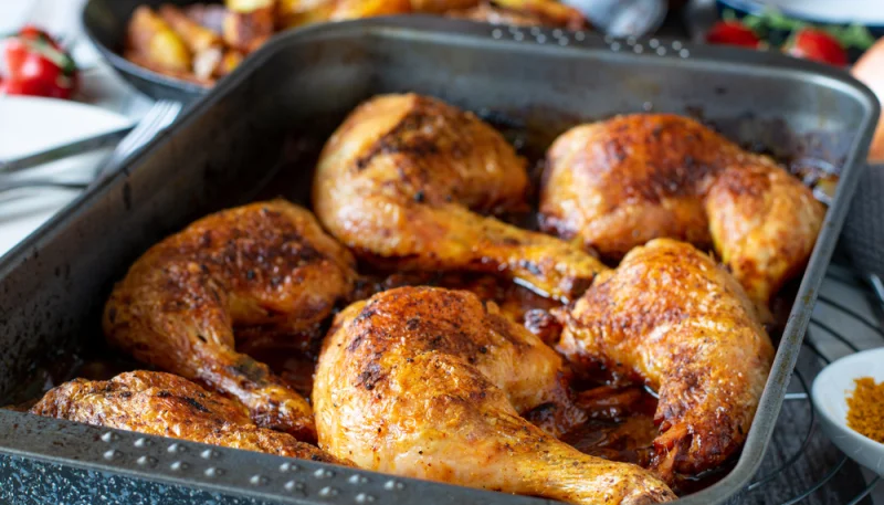 🍗Cuisses de poulet rôties croustillantes au four