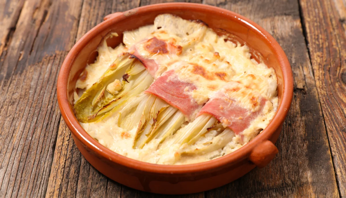 Endives braisées au jambon