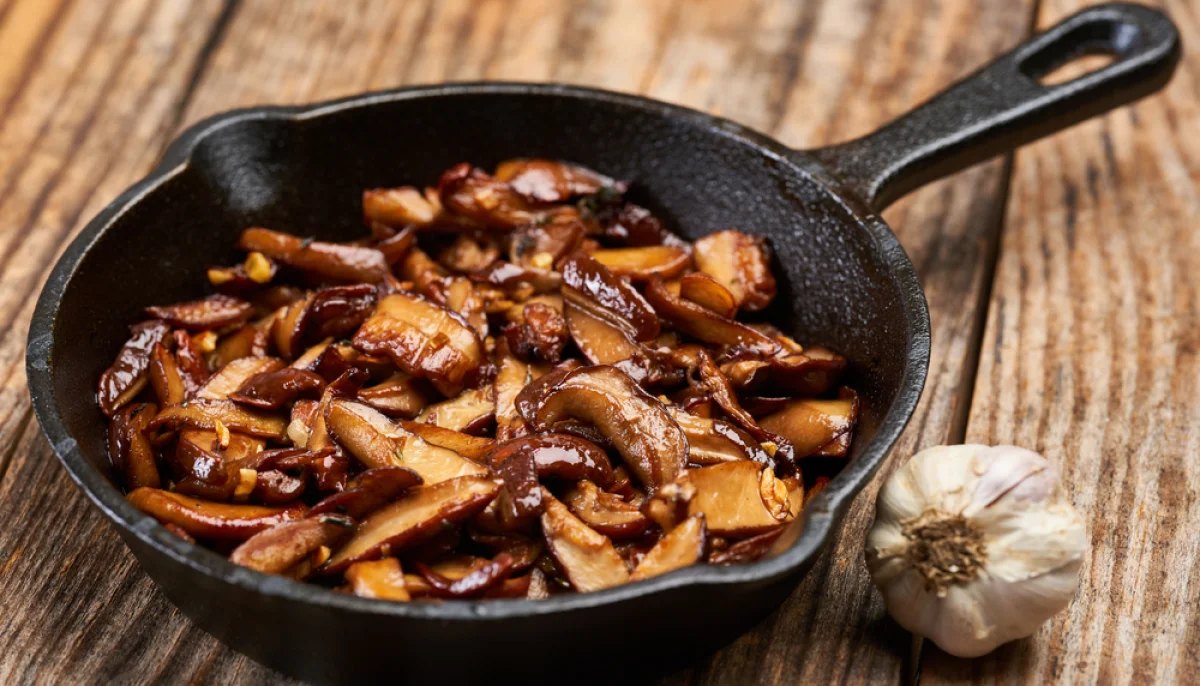 🍄Poêlée de champignons à l’ail