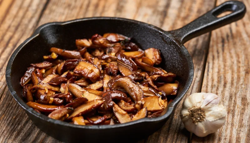 🍄Poêlée de champignons à l’ail