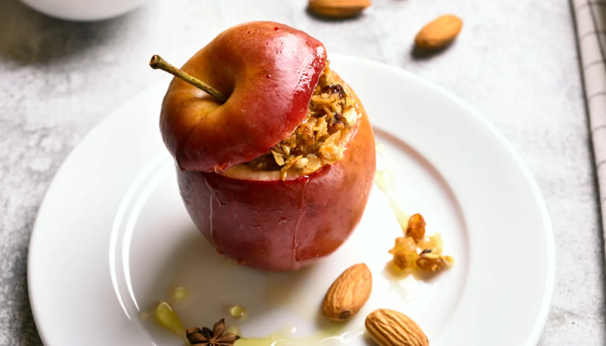 🍎Pomme au four farcie aux fruits secs et miel