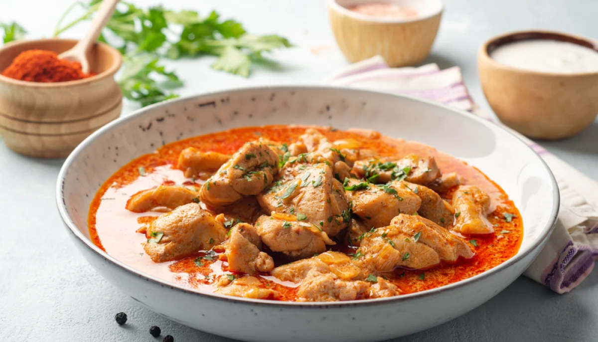 🍗Poulet au paprika et crème