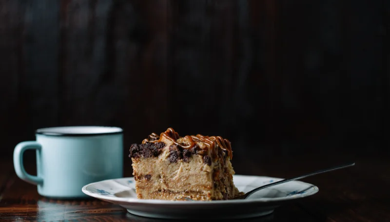 🍰Pudding de pain avec sauce au caramel